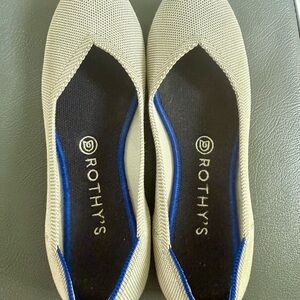 Rothy's Cream Flats Classic Design